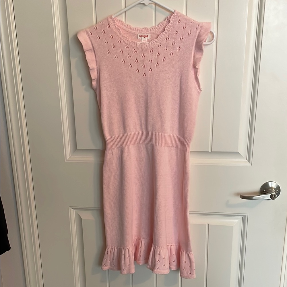 Pink Knit Kids Dress